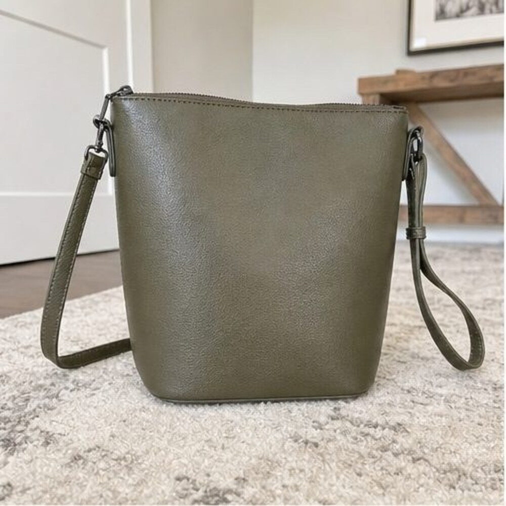 Brown Zip Crossbody Bag